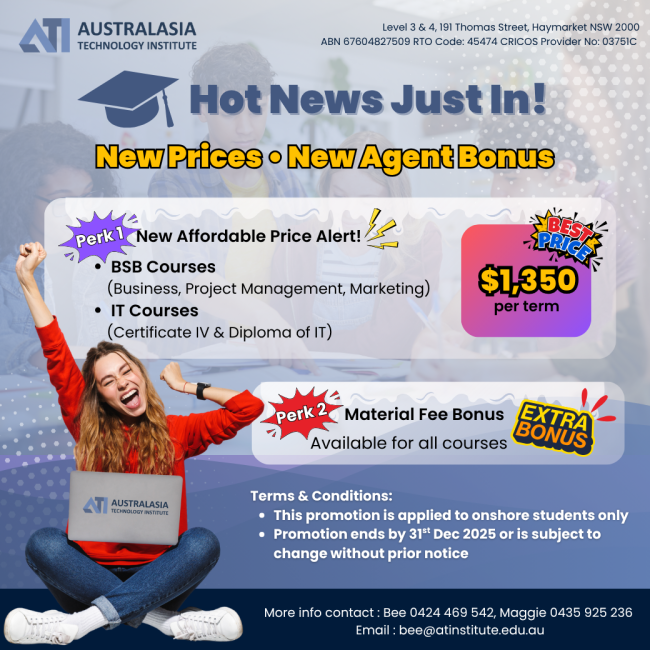 ATI Onshore promo till Dec 25